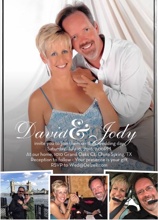 Dave and Jody Wedding Invite